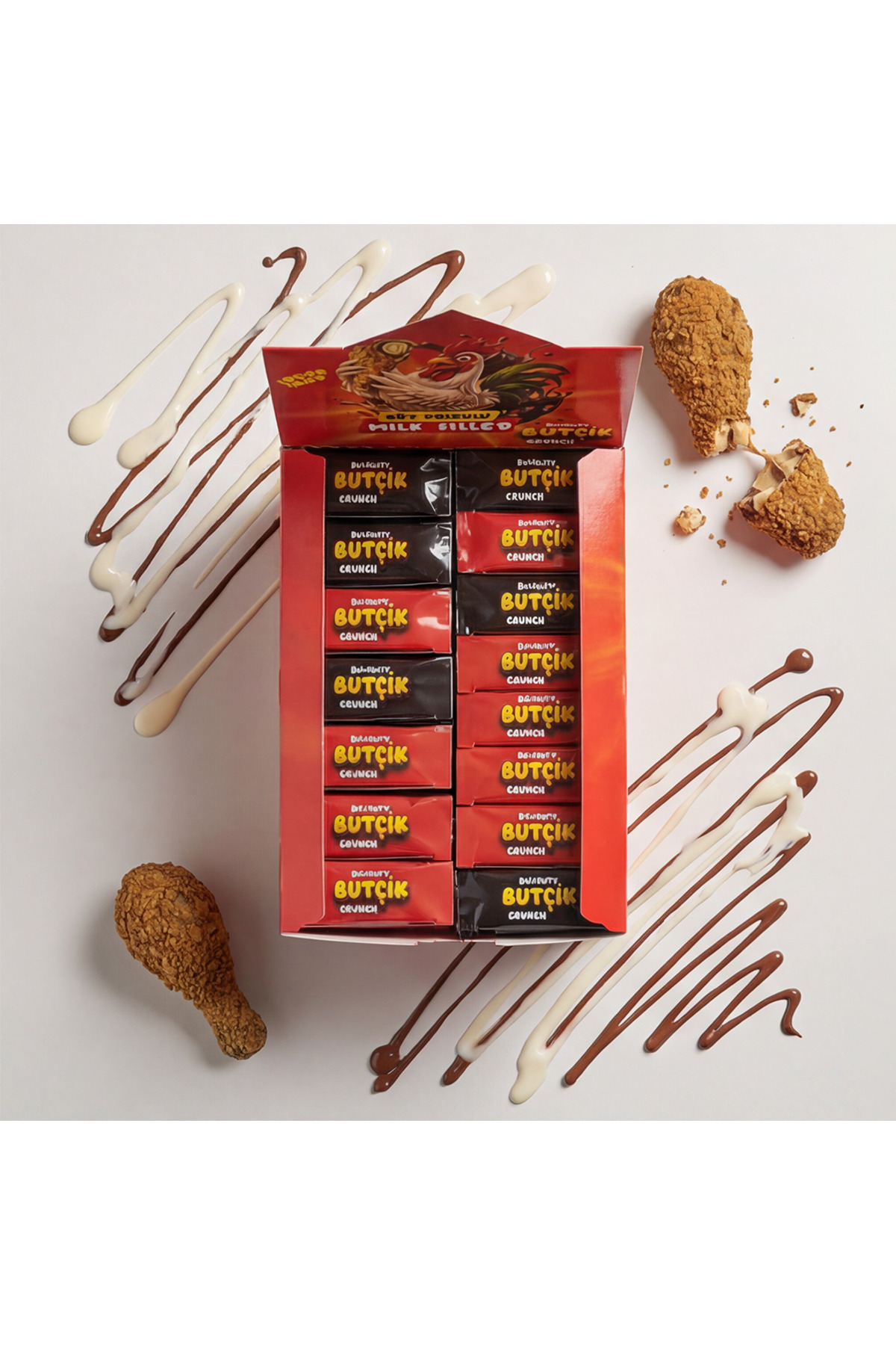 Butçik Crunch Süt Dolgulu Çikolata 5