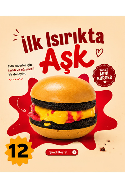 Şokburger Mini Kek 12'li